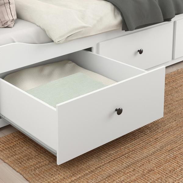 Кровать Ikea Hemnes Afjall Medium 80 x 200 cm / Массив / Белый photo 4