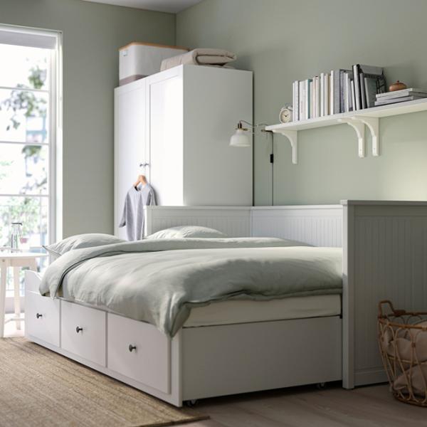 Кровать Ikea Hemnes Afjall Medium 80 x 200 cm / Массив / Белый photo 6