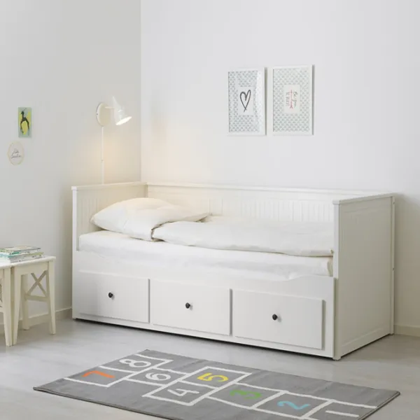 Кровать Ikea Hemnes Afjall Medium 80 x 200 cm / Массив / Белый photo 8