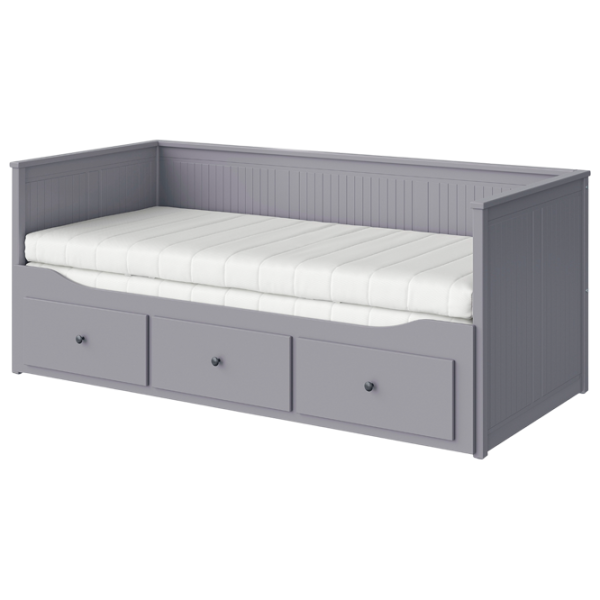 Pat Ikea Hemnes Afjall Medium 80 x 200 cm / Masiv / Gray photo 1