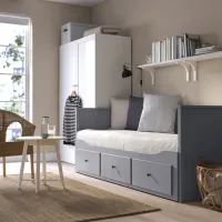 Pat Ikea Hemnes Afjall Medium 80 x 200 cm / Masiv / Gray photo 6