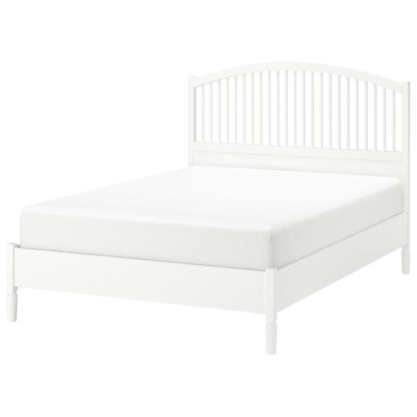 Кровать Ikea Tyssedal Luroy 140 x 200 см / Шпон / Белый photo 1