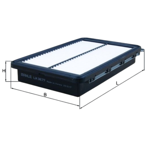 Воздушный фильтр Mahle LX 3677 MHL-LX 3677 photo 2