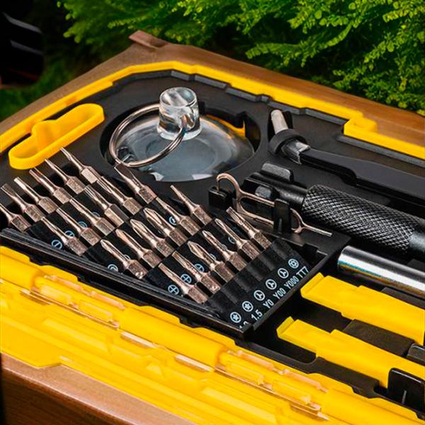 Set șurubelnițe de precizie Topmaster 220140 Cantitatea în set: 32 photo 6