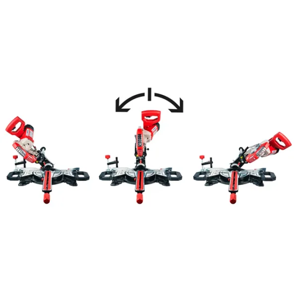 Fierăstrău pentru tăieri înclinate Raider RD-MS08 210 mm / Red photo 2