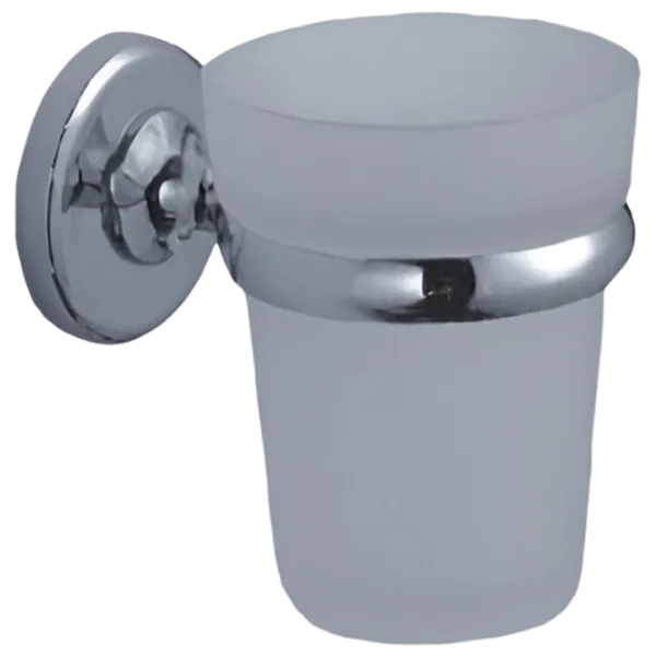 Pahar pentru periuțe de dinți Aquaplus 6284C Sticlă / Gray / Pe perete photo 1