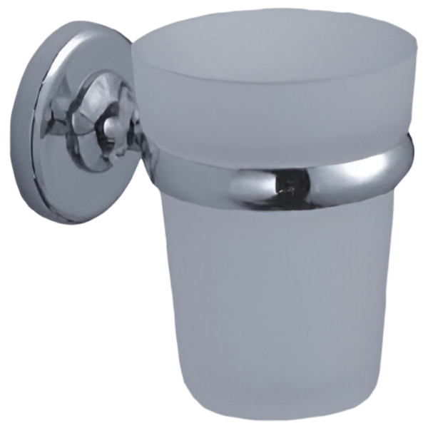 Pahar pentru periuțe de dinți Aquaplus 6284C Sticlă / Gray / Pe perete photo 1
