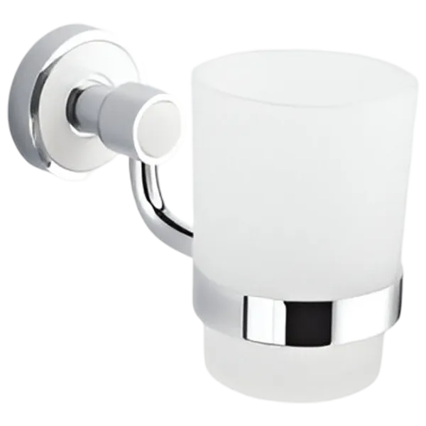 Pahar pentru periuțe de dinți Aquaplus 89084 Sticlă / White / Pe perete photo 1