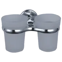 Стакан для зубных щёток Aquaplus 6268C Латунь / Серый / На стене