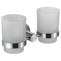 Pahar pentru periuțe de dinți Frap F30108 Alamă / Gray / Pe perete