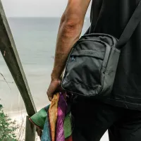 Geantă de umăr Lifeventure RFID Shoulder Bag / Blue Gray / photo 7
