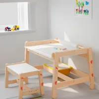 Детский стол Ikea Flisat Wood / Дерево / 7+ photo 2