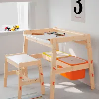 Детский стол Ikea Flisat Wood / Дерево / 7+ photo 4