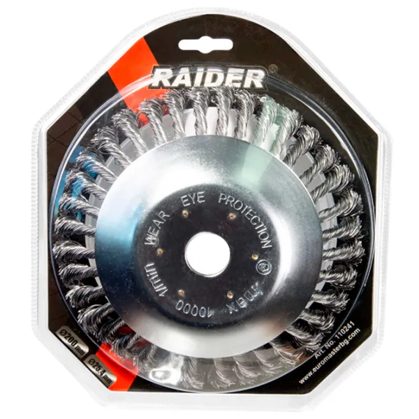 Проволочная чашечная щётка Raider 110241  200 мм photo 1