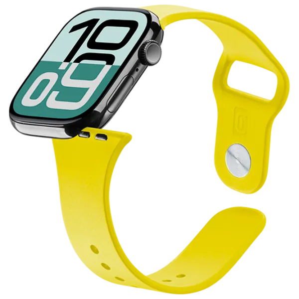 Ремешок Apple Watch 10 Urban Band Силикон/
42, 44, 45, 49 мм / Желтый Нержавеющая сталь photo 1 Ремешок Apple Watch 10 Urban Band Силикон/
42, 44, 45, 49 мм / Желтый Нержавеющая сталь photo 1