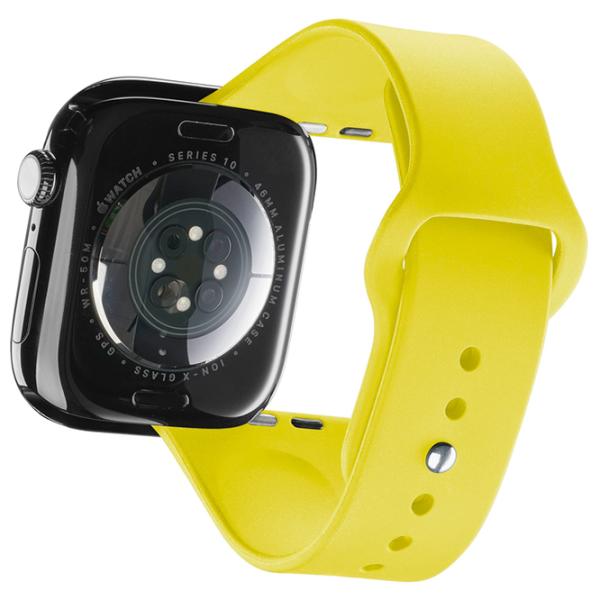 Ремешок Apple Watch 10 Urban Band Силикон/
42, 44, 45, 49 мм / Желтый Нержавеющая сталь photo 2 Ремешок Apple Watch 10 Urban Band Силикон/
42, 44, 45, 49 мм / Желтый Нержавеющая сталь photo 2