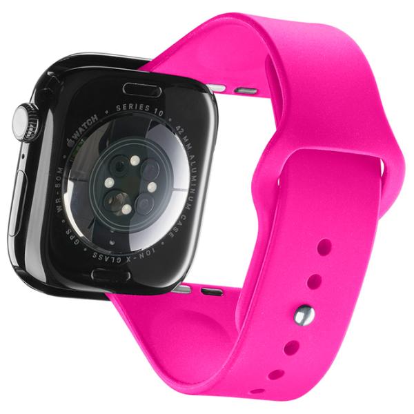 Ремешок Apple Watch SE Urban Band Силикон/
38, 40, 41 мм / Розовый Нержавеющая сталь photo 2 Ремешок Apple Watch SE Urban Band Силикон/
38, 40, 41 мм / Розовый Нержавеющая сталь photo 2