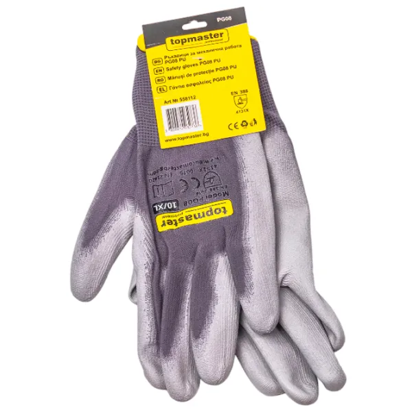 Защитные перчатки Topmaster PG08 Textil / Gray White photo 2