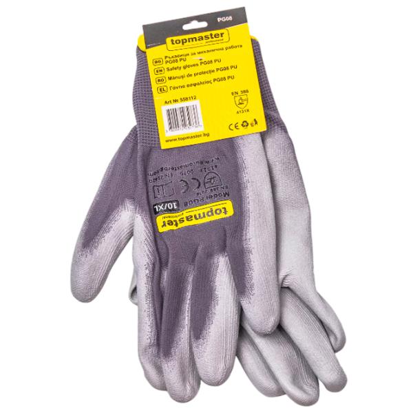 Защитные перчатки Topmaster PG08 Textil / Gray White photo 2