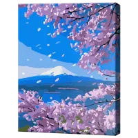Картина по номерам Art Gallery Фудзи и сакура EX8271 40 x 30 cm / Вертикальная