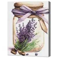 Картина по номерам Art Gallery Лаванда в баночке EX8672 40 x 30 cm / Вертикальная