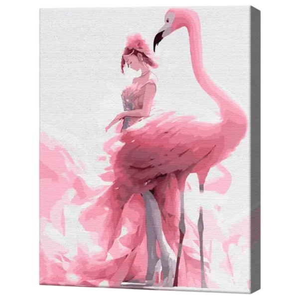 Картина по номерам Art Gallery Девушка и фламинго EX8431 40 x 30 cm / Вертикальная photo 1 Картина по номерам Art Gallery Девушка и фламинго EX8431 40 x 30 cm / Вертикальная photo 1