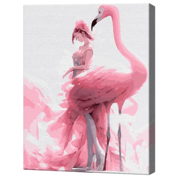 Картина по номерам Art Gallery Девушка и фламинго EX8431 40 x 30 cm / Вертикальная photo 1 Картина по номерам Art Gallery Девушка и фламинго EX8431 40 x 30 cm / Вертикальная photo 1