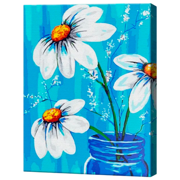 Картина по номерам Art Gallery Ромашки в банке EX8244 40 x 30 cm / Вертикальная photo 1 Картина по номерам Art Gallery Ромашки в банке EX8244 40 x 30 cm / Вертикальная photo 1
