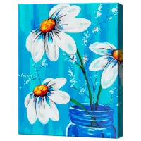 Картина по номерам Art Gallery Ромашки в банке EX8244 40 x 30 cm / Вертикальная