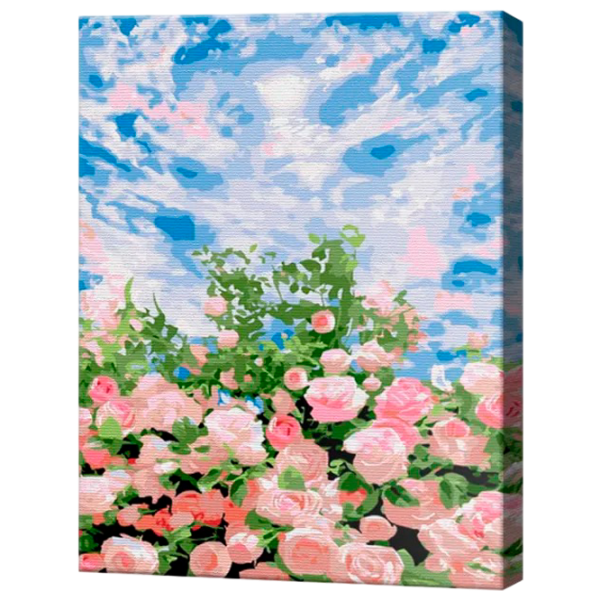 Pictură pe numere Art Gallery Tufiș de trandafir și cerul EX8400 40 x 30 cm / Verticală photo 1