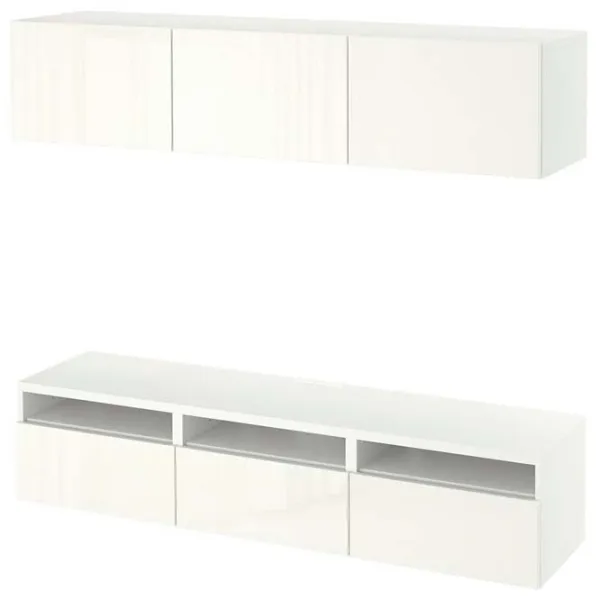 Гостиная Ikea Besta Модульная / White photo 1 Гостиная Ikea Besta Модульная / White photo 1
