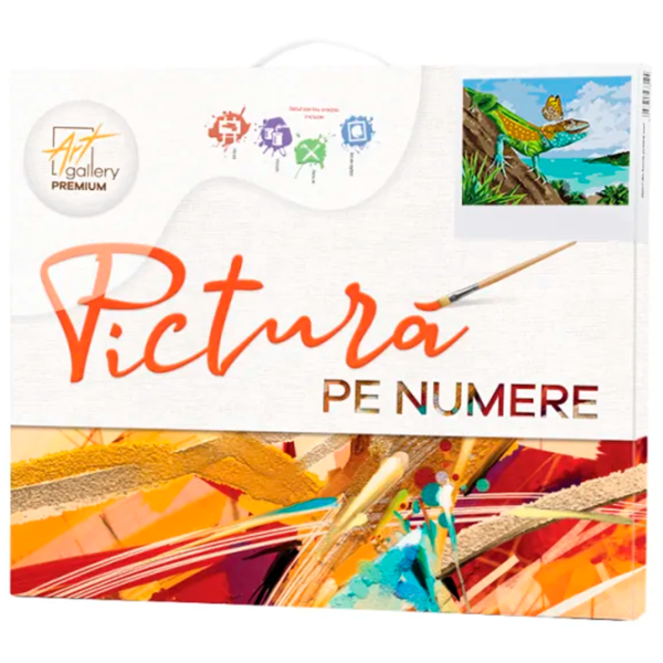 Pictură pe numere Art Gallery Șopârlă zâmbitoare EX6682 40 x 30 cm / Orizontală photo 3 Pictură pe numere Art Gallery Șopârlă zâmbitoare EX6682 40 x 30 cm / Orizontală photo 3