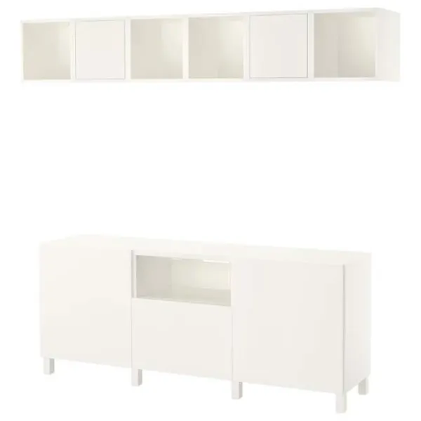 Гостиная Ikea Besta/Eket Модульная / White photo 1 Гостиная Ikea Besta/Eket Модульная / White photo 1