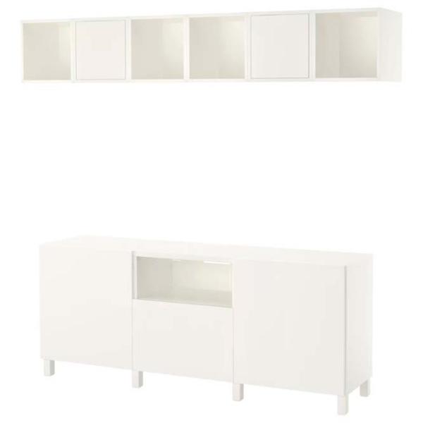 Гостиная Ikea Besta/Eket Модульная / White photo 1 Гостиная Ikea Besta/Eket Модульная / White photo 1