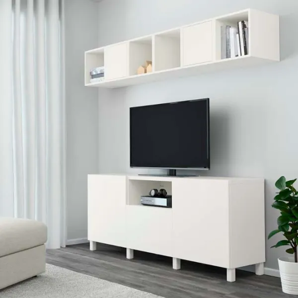 Гостиная Ikea Besta/Eket Модульная / White photo 3 Гостиная Ikea Besta/Eket Модульная / White photo 3