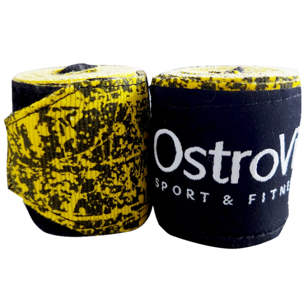 Bandaj de luptă OstroVit 00782204  Yellow Black / Elastan photo 1 Bandaj de luptă OstroVit 00782204  Yellow Black / Elastan photo 1