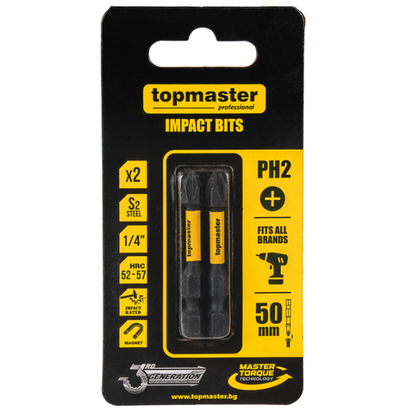 Набор бит Topmaster 338731 Количество в наборе - 2 photo 1