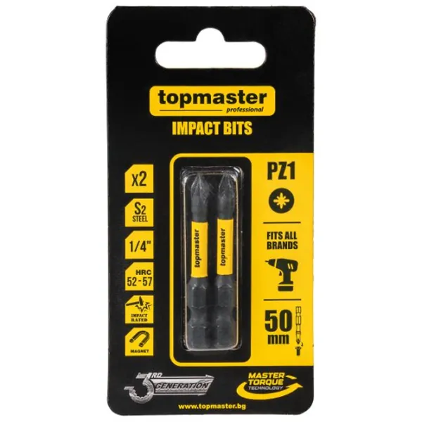 Набор бит Topmaster 338733 Количество в наборе - 2 photo 1