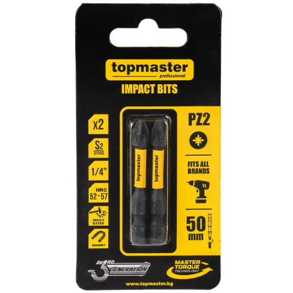 Набор бит Topmaster 338734 Количество в наборе - 2 photo 1