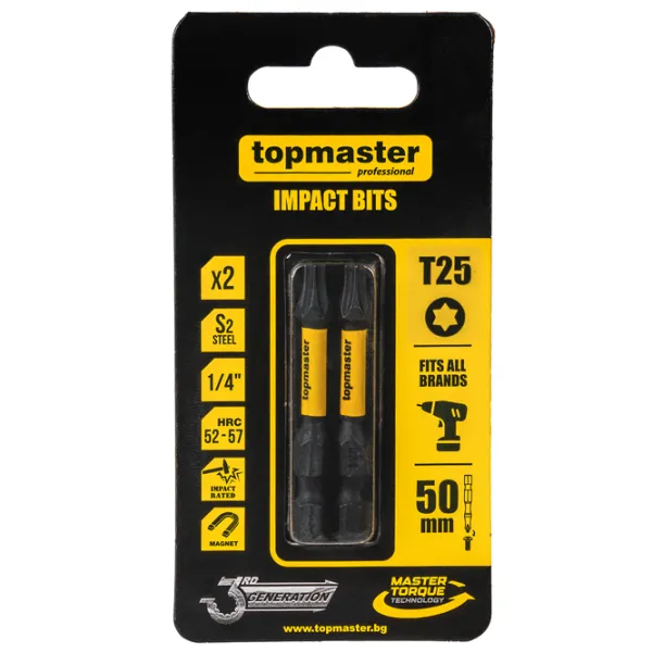 Набор бит Topmaster 338738 Количество в наборе - 2 photo 1
