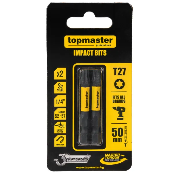 Набор бит Topmaster 338739 Количество в наборе - 2 photo 1