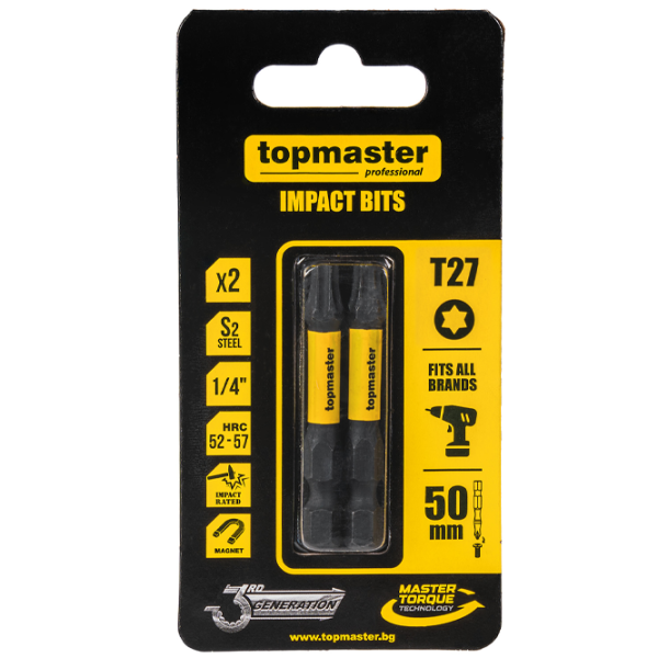Набор бит Topmaster 338739 Количество в наборе - 2 photo 1