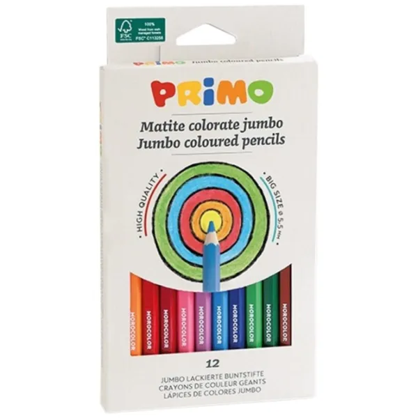 Creioane Jumbo 510MAXI12E Colorate / 12 photo 1