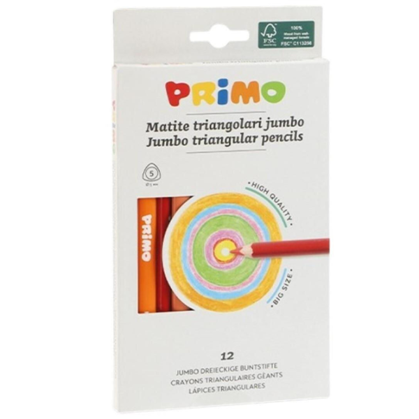 Creioane Jumbo 519MAXITRIS12E Colorate / 12 photo 1