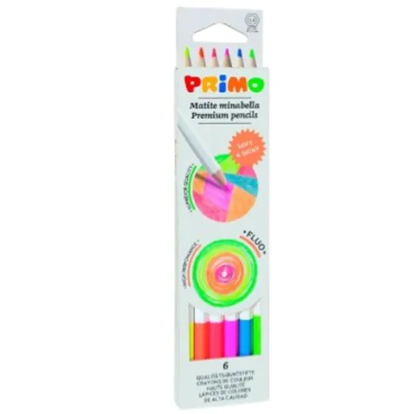 Creioane Primo 5251MINAB6F Colorate / 6 photo 1