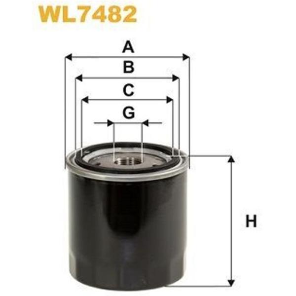 Масляный фильтр Wix Filters WL7482 WX-WL7482 photo 2 Масляный фильтр Wix Filters WL7482 WX-WL7482 photo 2