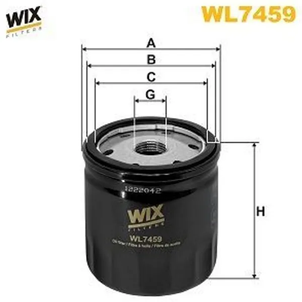 Масляный фильтр Wix Filters WL7459 WX-WL7459 photo 2 Масляный фильтр Wix Filters WL7459 WX-WL7459 photo 2