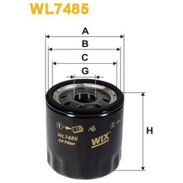 Filtru de ulei Wix Filters WL7485 WX-WL7485 photo 2 Filtru de ulei Wix Filters WL7485 WX-WL7485 photo 2