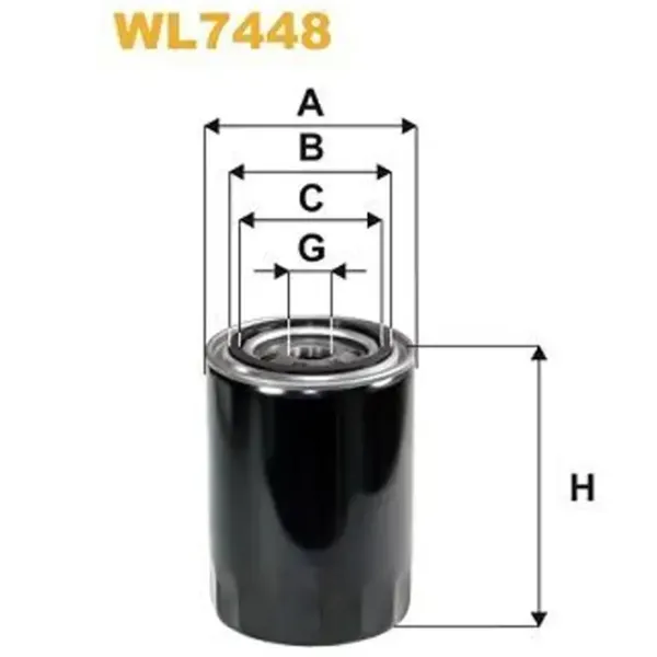 Масляный фильтр Wix Filters WL7448 WX-WL7448 photo 2