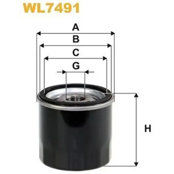 Масляный фильтр Wix Filters WL7491 WX-WL7491 photo 2